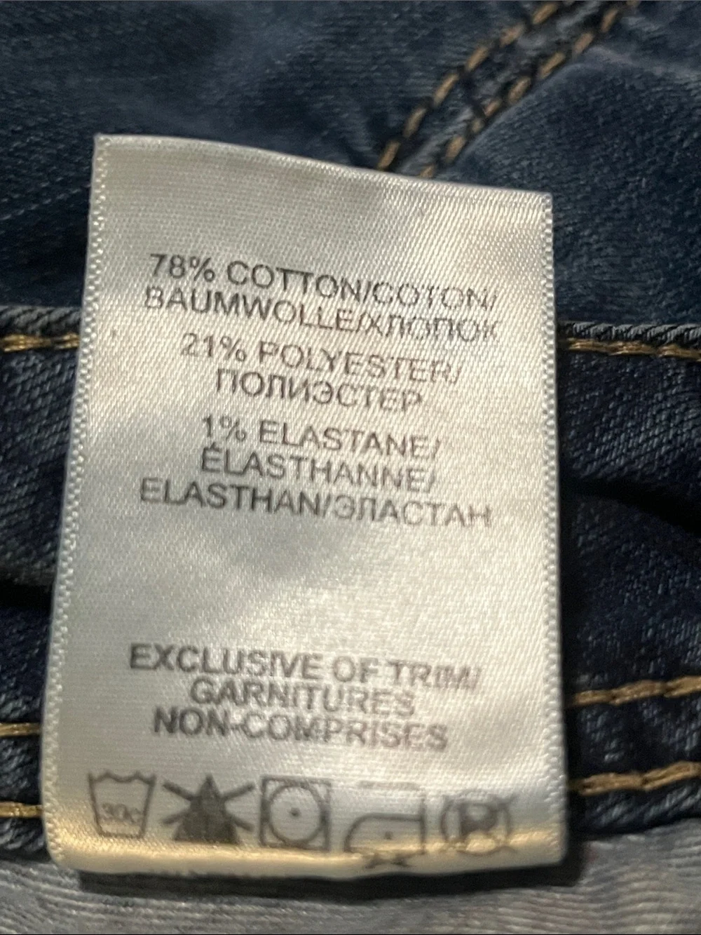Silver Jeans Dark Blue Bootcut Jeans with Sequin Pocket Detail